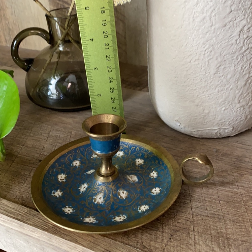 Brass candlestick - Picture 5 of 7